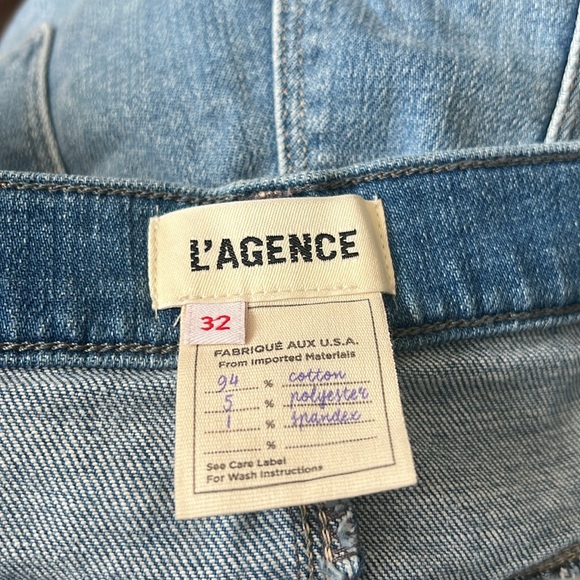 L'Agence Audrey Cutoff Denim Shorts in Daytona, Size 32 New w/Tag - Picture 6 of 7